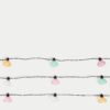 10 Warm White Fluted Solar String Lights