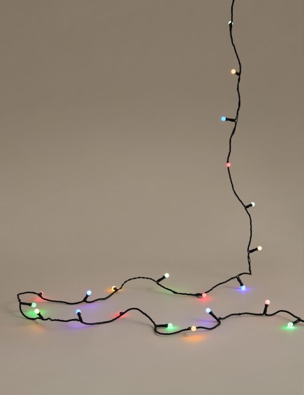 100 Multicoloured LED Ball Mains Lights 100 Multicoloured LED Ball Mains Lights
