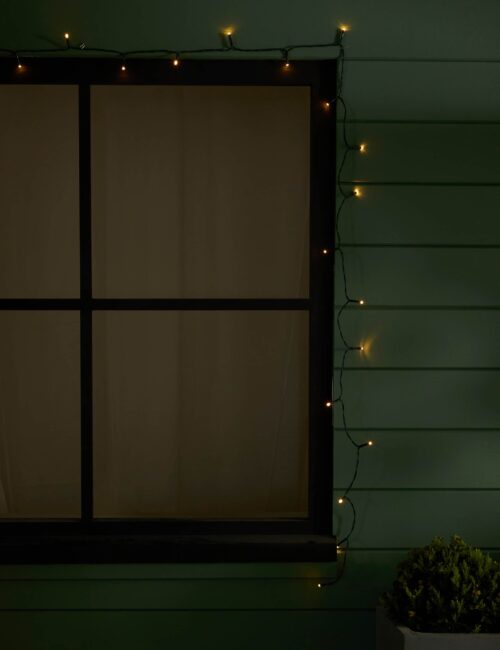 100 Warm White LED Outdoor Solar Lights
