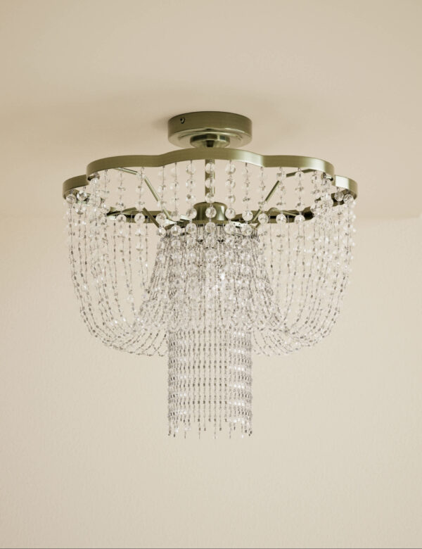 Beaded Semi-Flush Chandelier Beaded Semi-Flush Chandelier