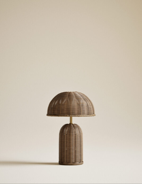 Colby Rechargeable Rattan Table Lamp Colby Rechargeable Rattan Table Lamp