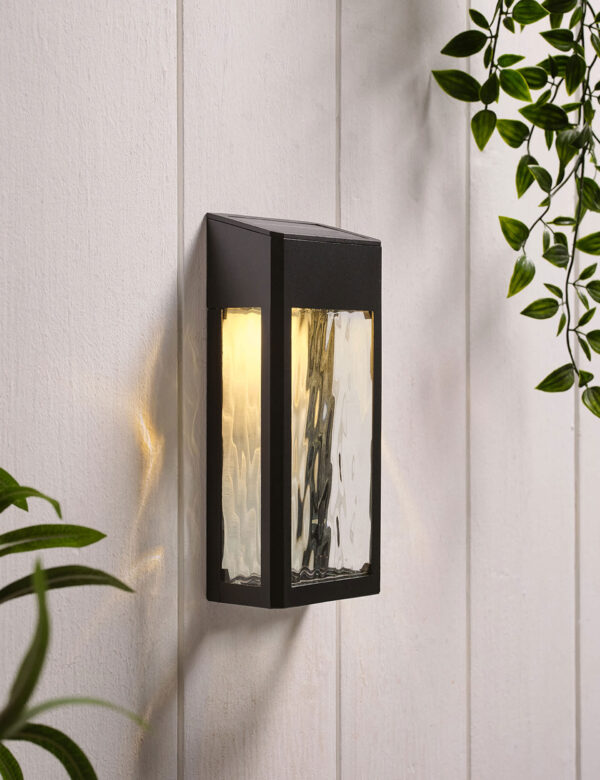 Crackle Solar Wall Light Crackle Solar Wall Light