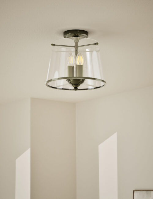 Elisabeth Glass Flush Ceiling Light