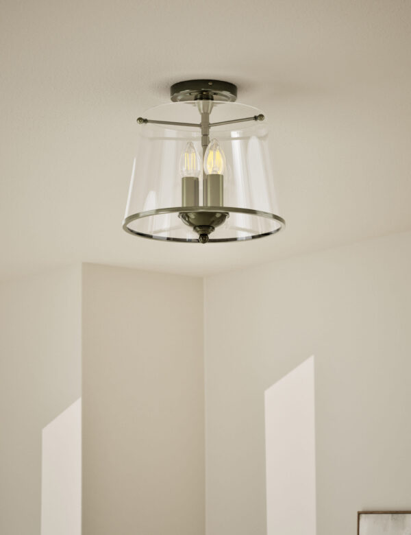 Elisabeth Glass Flush Ceiling Light Elisabeth Glass Flush Ceiling Light