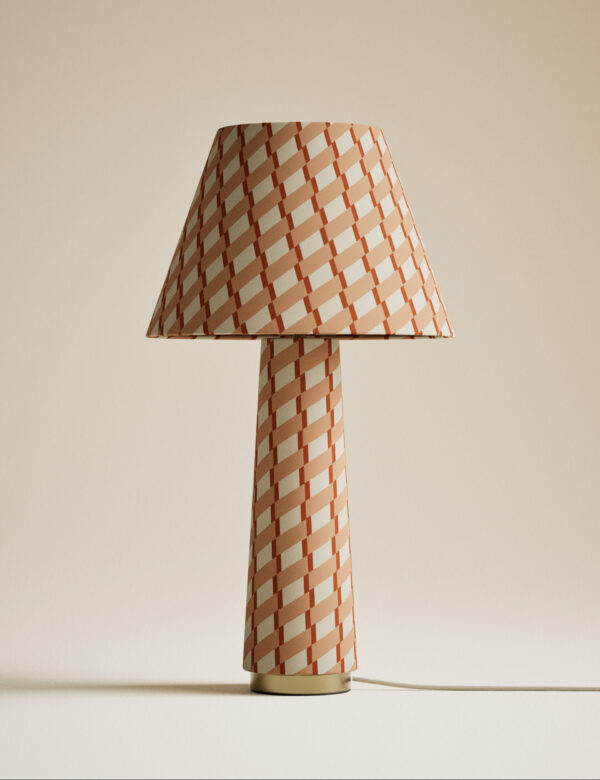 Fabric Geometric Print Table Lamp Fabric Geometric Print Table Lamp