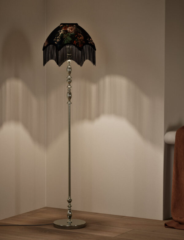 Floral Fringed Floor Lamp Floral Fringed Floor Lamp
