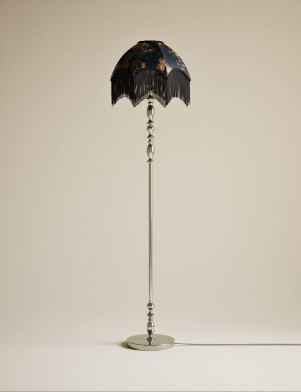 Floral Fringed Floor Lamp Floral Fringed Floor Lamp