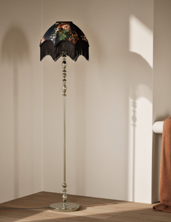 Floral Fringed Floor Lamp Floral Fringed Floor Lamp