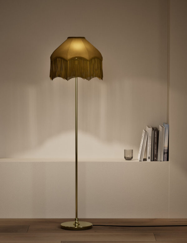Fringed Velvet Shade Floor Lamp Fringed Velvet Shade Floor Lamp