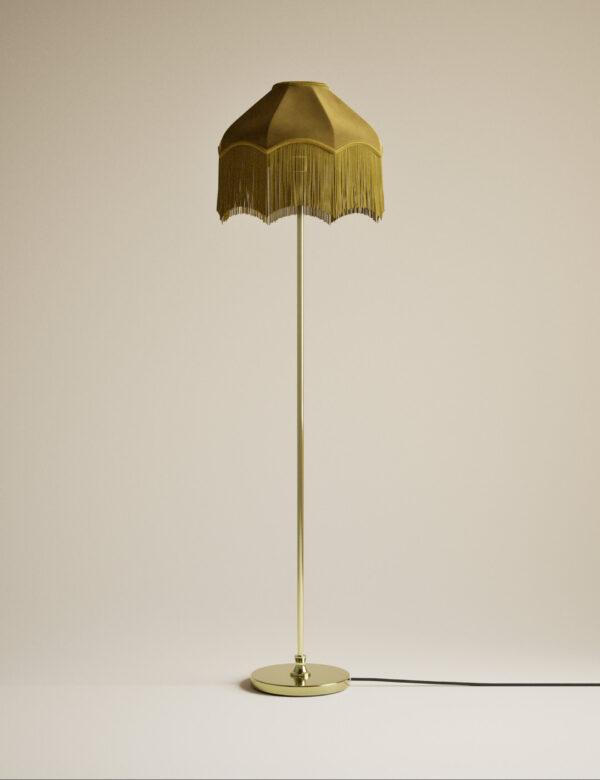 Fringed Velvet Shade Floor Lamp Fringed Velvet Shade Floor Lamp