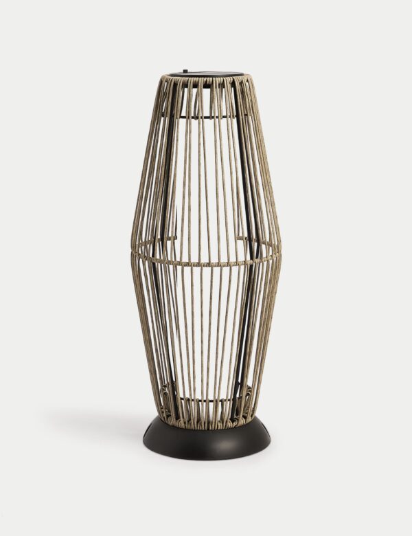 Large Warm White LED Woven Solar Lantern Large Warm White LED Woven Solar Lantern