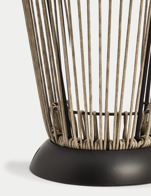 Large Warm White LED Woven Solar Lantern Large Warm White LED Woven Solar Lantern