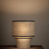 Layer Drum Table Lamp with Contrast Trim
