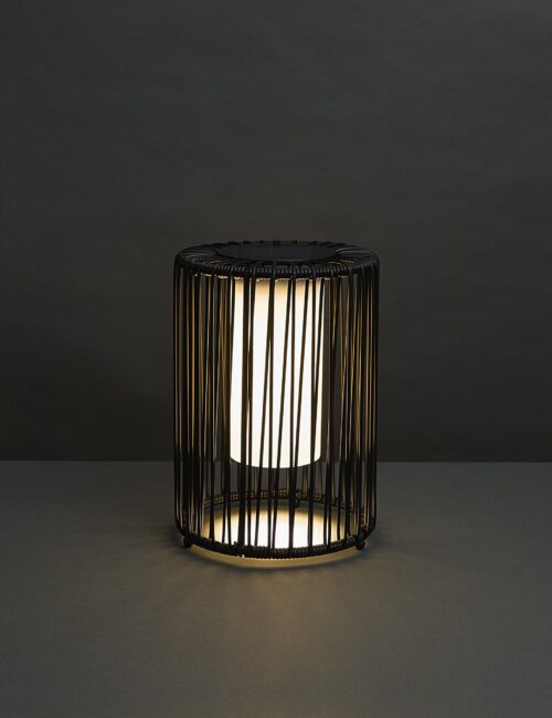 Medium Warm White LED Solar Rope Lantern