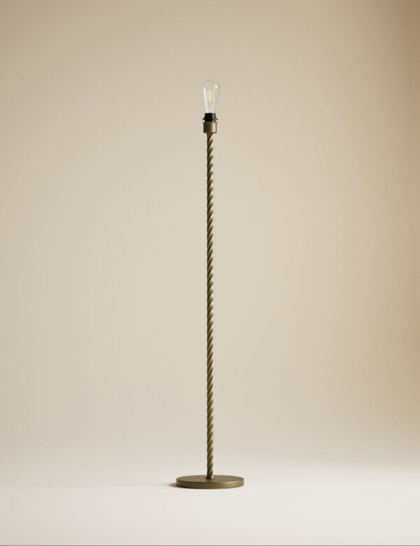 Metal Twisted Floor Lamp Base Metal Twisted Floor Lamp Base