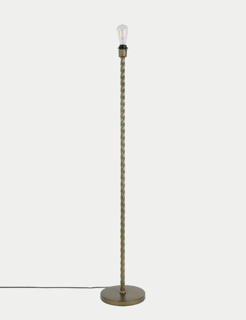 Metal Twisted Floor Lamp Base