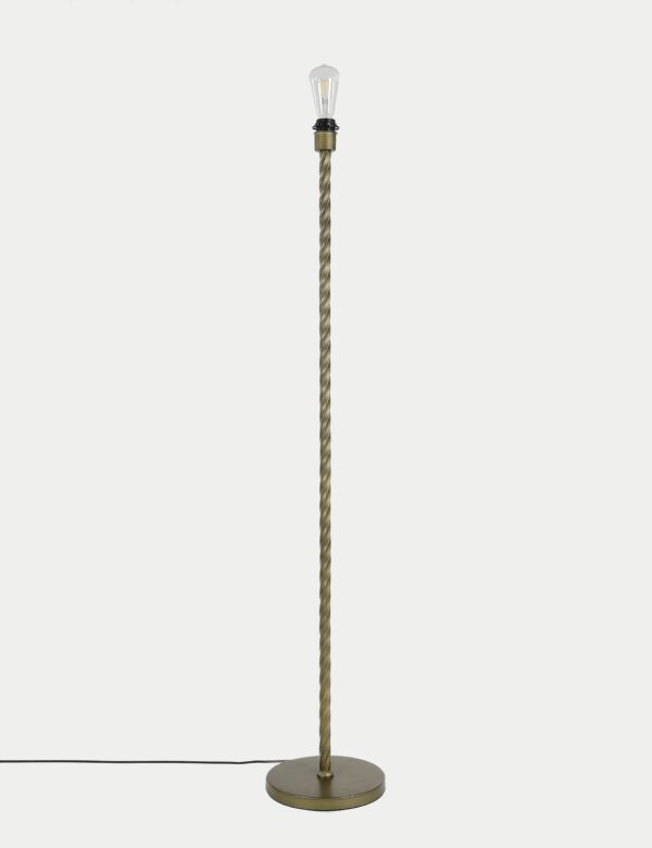 Metal Twisted Floor Lamp Base Metal Twisted Floor Lamp Base