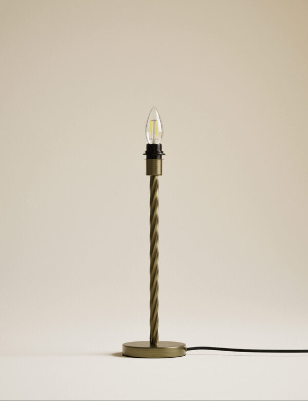 Metal Twisted Table Lamp Base Metal Twisted Table Lamp Base
