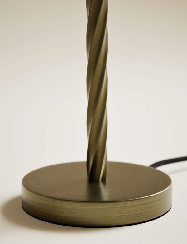 Metal Twisted Table Lamp Base Metal Twisted Table Lamp Base