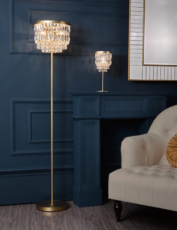 Rhosill Faceted Glass Floor Lamp Rhosill Faceted Glass Floor Lamp
