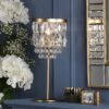 Rhosill Faceted Glass Table Lamp