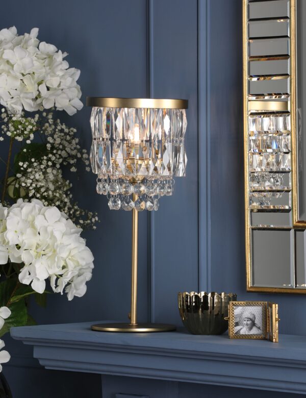 Rhosill Faceted Glass Table Lamp Rhosill Faceted Glass Table Lamp