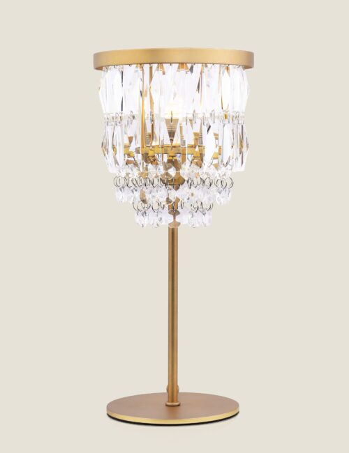Rhosill Faceted Glass Table Lamp