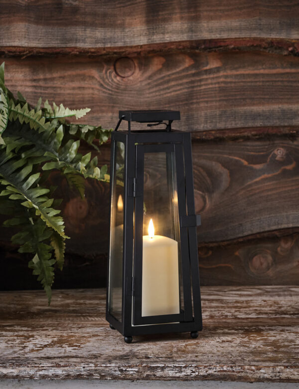 Set of 2 Porto Solar Lanterns with TruGlow® Candles Set of 2 Porto Solar Lanterns with TruGlow® Candles