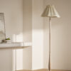 Skirt Shade Wooden Floor Lamp
