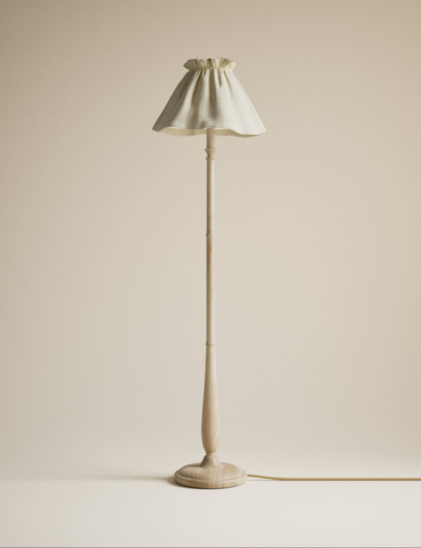 Skirt Shade Wooden Floor Lamp Skirt Shade Wooden Floor Lamp
