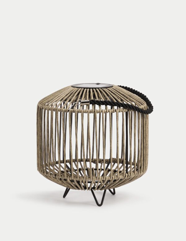 Small Warm White LED Woven Solar Lantern Small Warm White LED Woven Solar Lantern