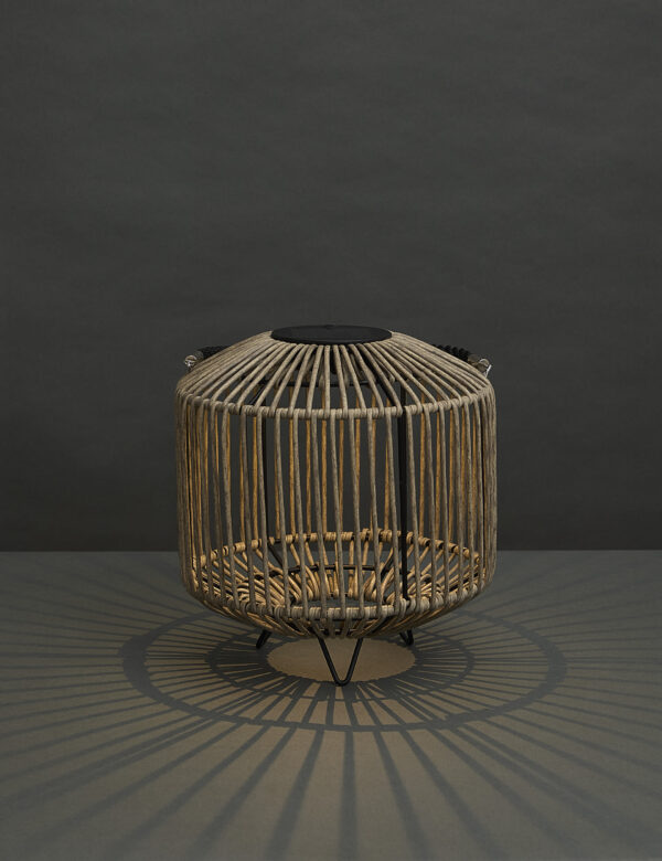 Small Warm White LED Woven Solar Lantern Small Warm White LED Woven Solar Lantern