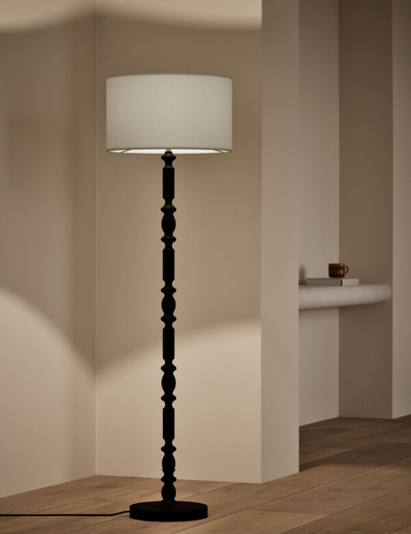 Wooden Bobbin Floor Lamp Wooden Bobbin Floor Lamp