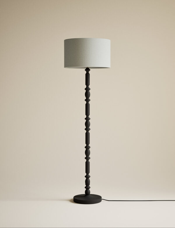 Wooden Bobbin Floor Lamp Wooden Bobbin Floor Lamp