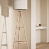 Wooden Tripod Floor Lamp